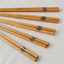 5 Pairs Healthy Natural Bamboo No paint No wax  Environmental-Chopstick FBD GGB