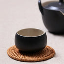 6Pcs/ Drink Coasters Set For Kungfu Tea Accessories Round Tableware Placema X3S7