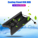 Vertical Stand Cooling Fan Dock w/3 SB HUB for Playstation PS4 Pro Console