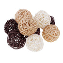 50Pcs 3/5cm Round Rattan Balls Garden Home Wedding Party Rustic Decors DIY Craft