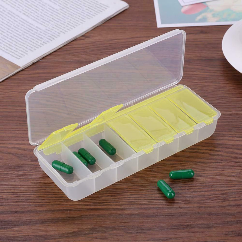7 Days Weekly Pill Case Medicine Dispenser Organizer Pill Box Splitters