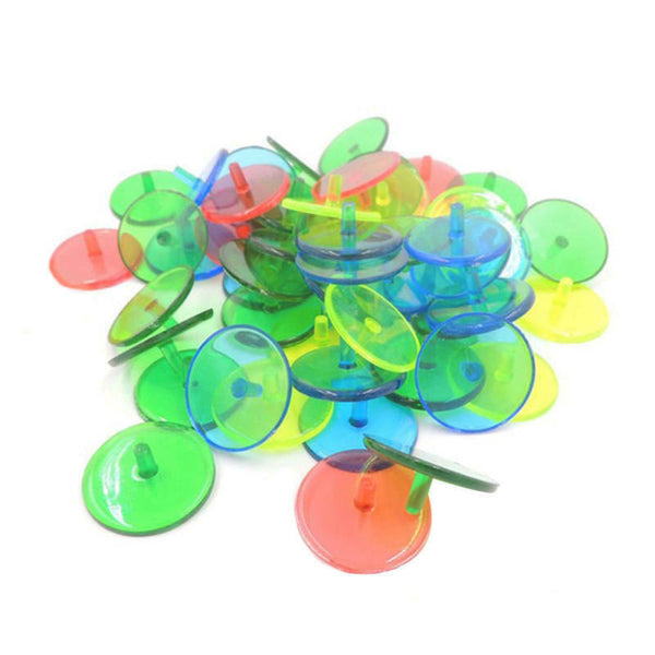 100 Plastic Golf Ball Mark Position Markers Assorted Color Golf Ball Marke SWH