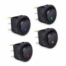 X4 Car Round Rocker Boat Toggle ON/OFF Waterproof Switch Push Button Switch 12V