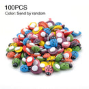 100pcs Micro Landschaft Wooden Colorful Durable Ladybird Refrigerator Stickers
