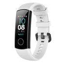 Silicone Wrist Strap Band w/Steel Buckle for Huawei Honor Band 5/4 (White) A