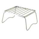 Stainless Steel Cooking Stove Holder Stand Rack Shelf Camping BBQ Grilling for