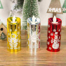 1 Set 3 Pcs Christmas Candlestick Led Light Simulation Candle Wind Lights SmA5V8