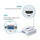 HDMI to VGA Male to Female Adapter Cable with Audio Port K7F5