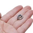 25 Pcs 304 Stainless Steel Serrated Flange Metric Hex Lock Nuts M6
