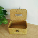 Bathroom Accessory Tissue Box, Algae Rattan Manual Woven Toilet Living Room
