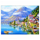 Seaside Town 5D Full Drill Diamond Painting Embroidery DIY Craft Needlework