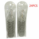 24Pcs Rustproof Shower Curtain Ring Heavy Duty Roller Double Glide Shower MOE