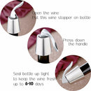 4 Pack Wine Stopper Stainless Steel, Champagne Stopper Expansion Beverage S