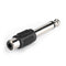 10pcs 6.5mm to RCA Male to Female Jack Plug Video Adapter for Mixer Microphone