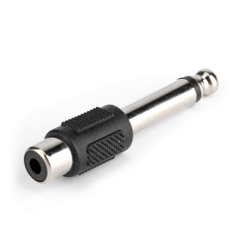 10pcs 6.5mm to RCA Male to Female Jack Plug Video Adapter for Mixer Microphone