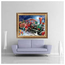 Cross Stitch with DIY 5D Diamond Embroidery Painting Christmas for Home Dec