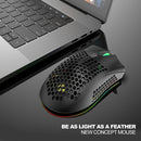 BM600 2.4GHz Rechargeable 1600DPI Adjustable Gamer Wireless Mouse (Black) A