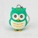 Cute Owl Keyring with LED Lights and Hooting Sound Novelty Key Rings Gifts  1X
