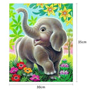 5D DIY Full Drill Diamond Painting Cute Elephant Cross Stitch Embroidery