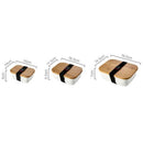 Microwavable Lunch Box Bamboo Ceramic Bento Box Thermal Insulation Food Con U5H9