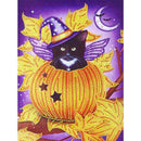 5D DIY Special Shaped Diamond Painting Pumpkin Cat Cross Stitch Mosaic Kits