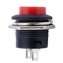 10 momentary push button switch OFF-(ON) 16mm red
