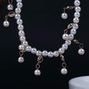 Elegant Elastic Women Pearls Anklets Leg Bracelet Ankle Chain Beach Jewelry A