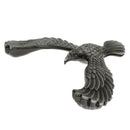 Creative Iron Tower Balance Eagle Statue Gift DIY Craft gray bronze 12cm