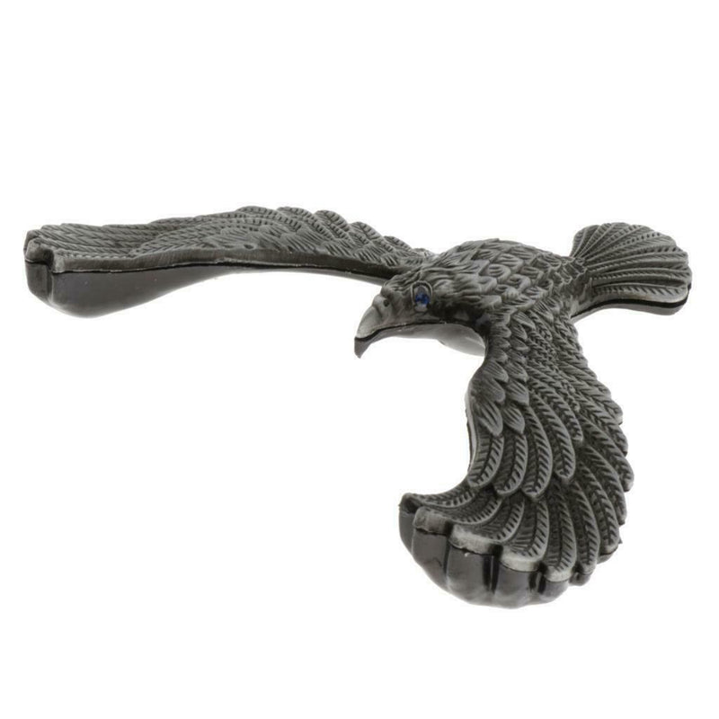 Creative Iron Tower Balance Eagle Statue Gift DIY Craft gray bronze 12cm