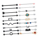 18pcs 1.6mm 14G Stainless Steel Industrial Barbell Earrings 38mm 1 1/2" Inch