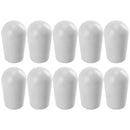10pcs 4mm Plastic Guitar Toggle Switch Tip for LP Electric Guitar(White) A