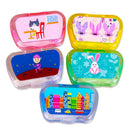 Portable Travel Glasses Cartoon Pattern Contact Lens Box for Eyes Care Kit A