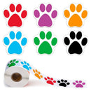 500pcs Dog Cat Bear Paw Labels Stickers of 6 Colors Sealing Label DecorativSEAU