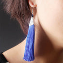 8Pcs Mixed Color Silky Tassels for Crafts Cardmaking Bookmarks Earrings 3.3"