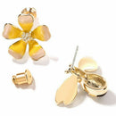 Flower Bee Asymmetric Earrings Zircon Earrings Earings Fashion Jewelry