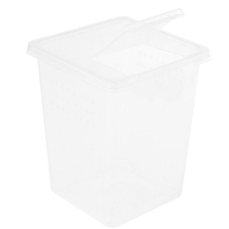 3x Plastic Insect Frog Spider Habitat Feeding Box Container Tank 3x3x4 inch