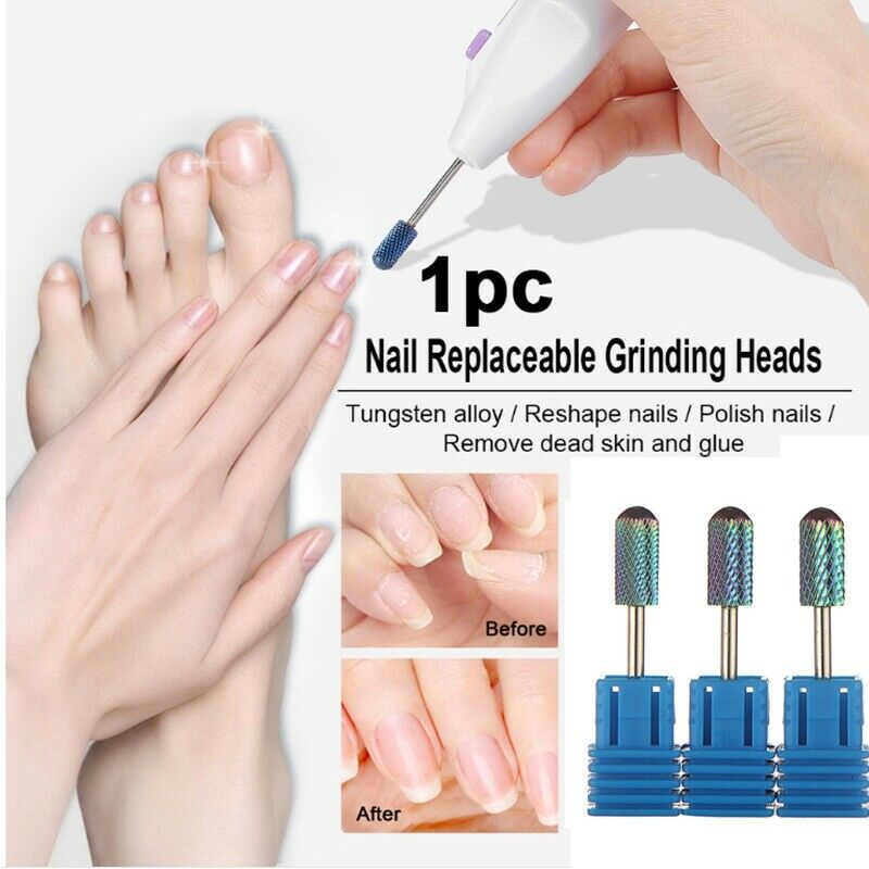 Professional Drill Heads Nail Drill Bit For Manicure Tungsten Steel Grindin A8D1