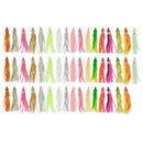 50PCS Squid Skirt Lures Bait Hoochies Saltwater Soft Fishing Lures DPL