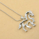 Charm-Novelty Crystal Pony Chain Necklace Pendant Accessories Gifts Hot 1pcs