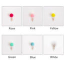 72 Pieces / Piece Cute Colored Plush Ball Bookmark Metal Clip Paper Clip Bo S7K5