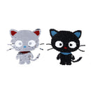 Cat Reversible Change color Sequins Sew On Patches DIY Clothes Patch Applique FT