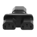IEC320 C14 Male to 2x C13 Female Splitter Plug Power Adapter Socket Convert H8K1