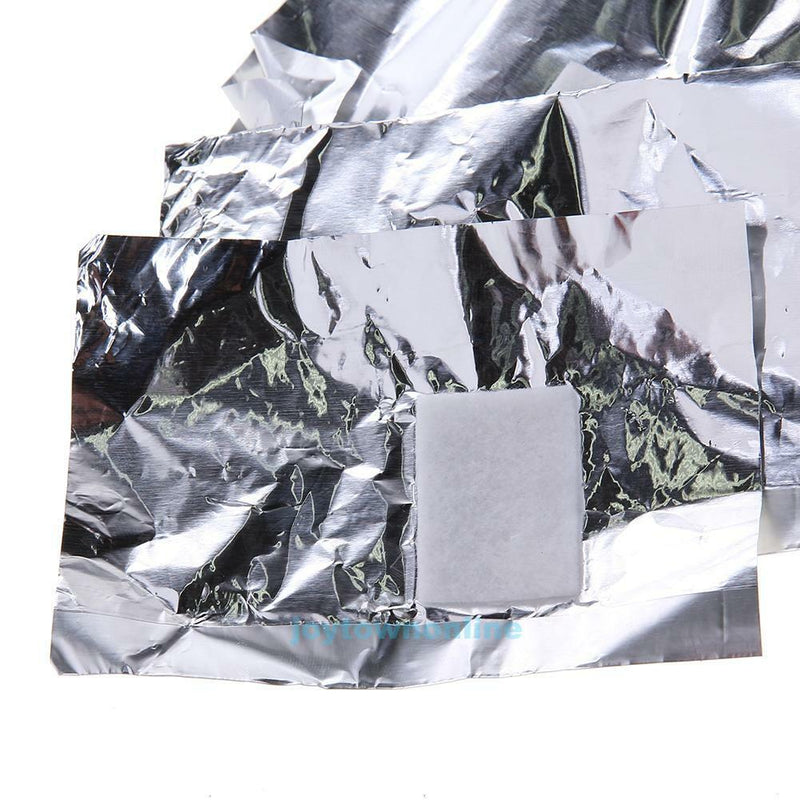 100pcs Aluminium Foil Nail Art Soak Off Acrylic Gel Removal Wraps Remover