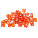 50PCS D6 Polyhedral Dice 6 Sided Dice 12mm For