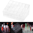 24 Trapezoid Clear Display Lipstick Stand Case Organizer Makeup Cosmetic Holders