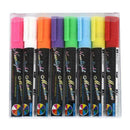 8PCS Liquid Chalk Pens Marker Reversible Neon Colours 6mm G Wipe K9Q0 Clean V5V3
