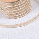 10m roll natural jute burlap rustic hessian ribbon tape strap wedding decorJ!E