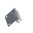 Stainless Double Clamp Shower Hinges 180 Degree Glass Door Cabinet Kitchen MO