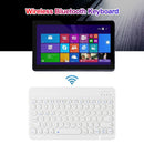 Portable Bluetooth 3.0 Keyboard Rechargeable PC Wireless Keypad (White) A