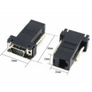 Extender VGA RGB HDB Male To LAN CAT5 CAT6 RJ45 Net Cable Female Adapter JRMO